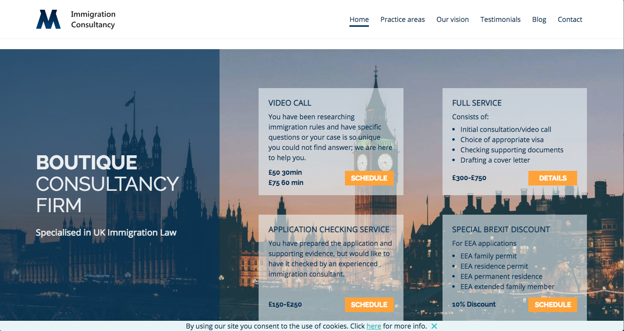 The UK Visa screenshot